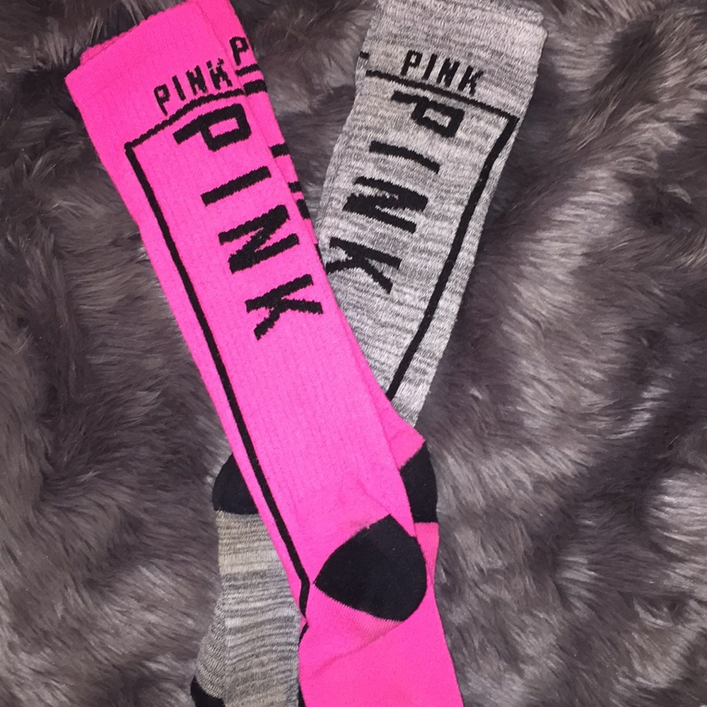 2 sets of VS PINK high socks